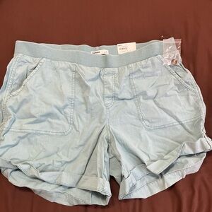 Sonoma Light Blue High-Waist Casual Women's Shorts